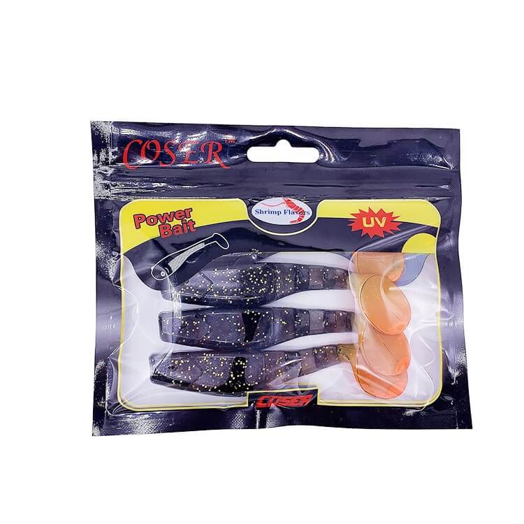 soft lure zipper bags with clear window
