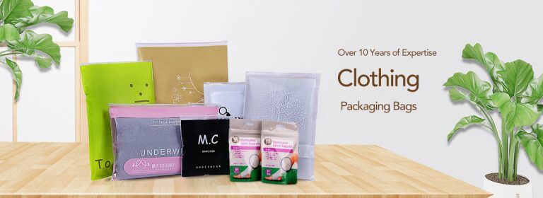clothing packaging bags banner